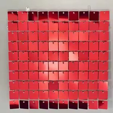 Shimer CUADRADOS ROJO BASE TRASPARENTE 30×30 cm
