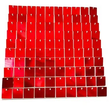 Shimer CUADRADOS ROJO HOLOGRAFICO BASE TRASPARENTE 30×30 cm