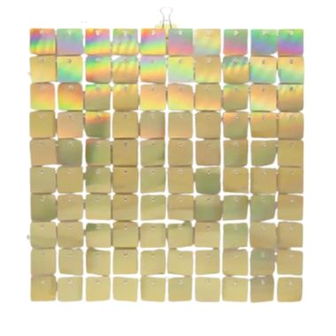 Shimer CUADRADOS ORO IRIDICENTE BASE TRASPARENTE