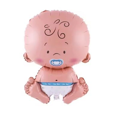 Globo Metalico (43×52 cm) Bebe Celeste