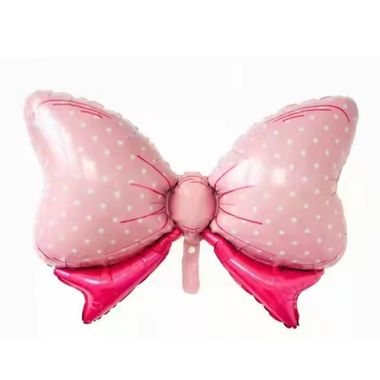 Globo Metalico (58×89 cm) Moño Rosa