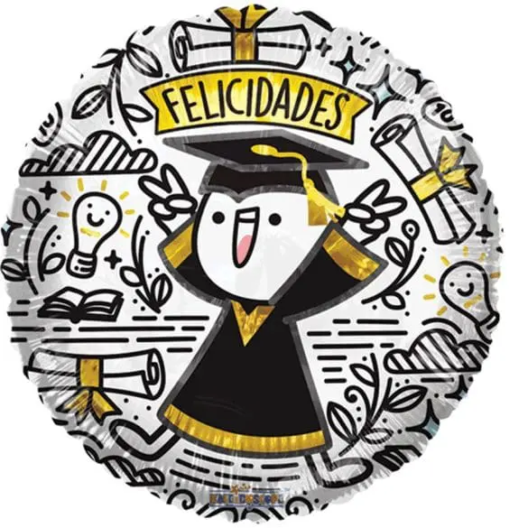 FELICIDADES GRADUADO DOODLE REDODNO MET 36″ Kaleidoscope