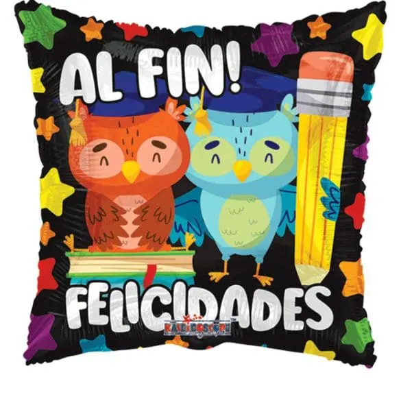 AL FIN GRADUADOS BUHOS CUADRADO MET 36″ Kaleidoscope