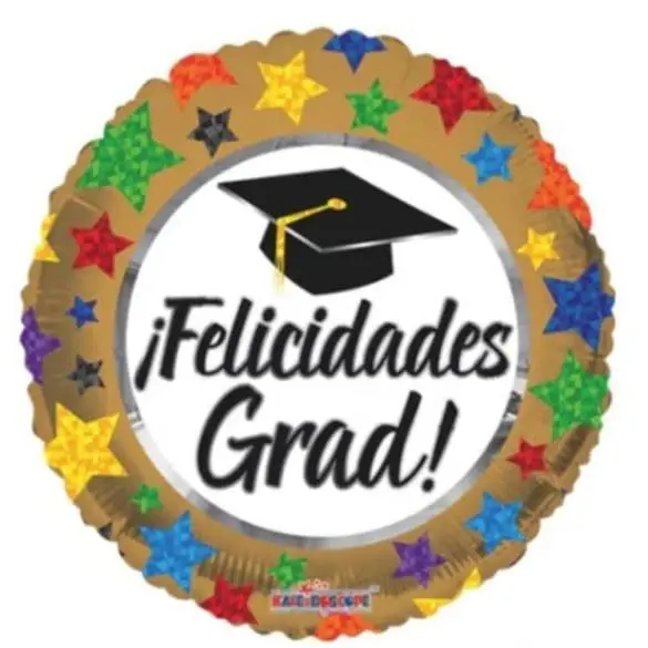FELICIDADES GRAD ESTRELLA MT 09″ KAL