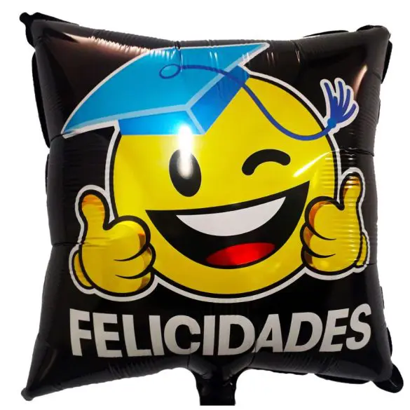 FELICIDADES GRADUADO CUADRADO MT 18″ KAL
