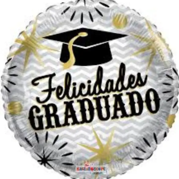 FELICIDADES GRADUADO REDONDO MT 18″ KAL
