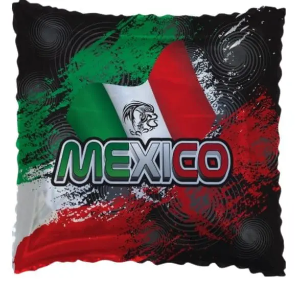 MEXICO BANDERA ESCUDO CUADRADO MT 18″ Ballum