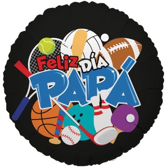 Feliz DÍA PAPÁ REDONSDO MET 18″ Balum