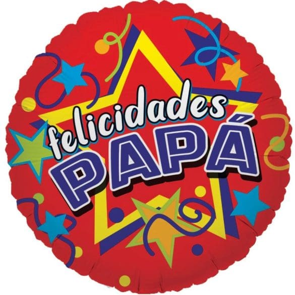 Felicidades PAPÁ REDONDO MET 18″ Balum