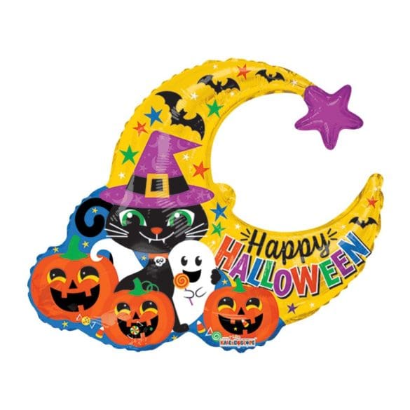 HALLOWEEN CATAND MOON FORMA MET 36″ Kaleidoscope