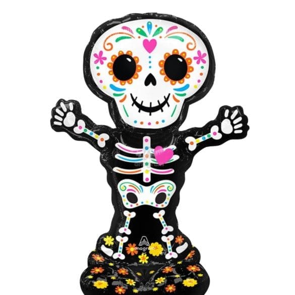 Día De Muertos Esqueleto De Pie FIRMA MT 28″ ANAG