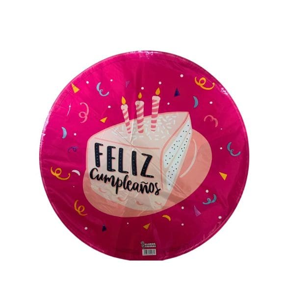Globo Metalico 22″ (55 cm) Feliz Cumpleaños Revanada de Past