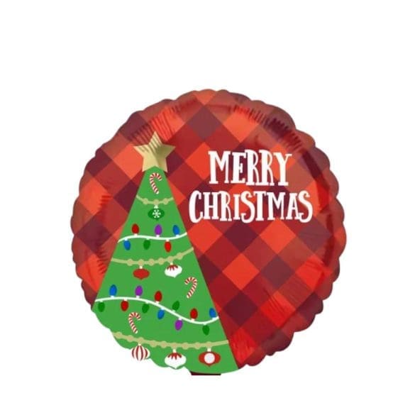 Tela escocesa festiva del árbol de navidad FORMA MT 18″ ANAG