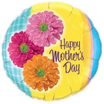 HAPPY MOTHER’S DAYZINNIAS REDONDO MT 18″ Q