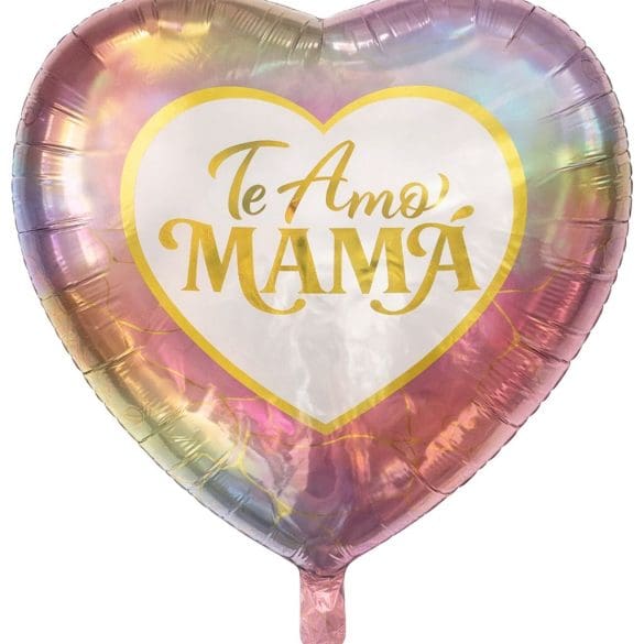 TE AMO MAMÁ IRIS CORAZON MET 18″ Kaleidoscope