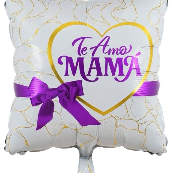 TE AMO MAMÁ CON MOÑO CUADRADO MET 18″ Kaleidoscope