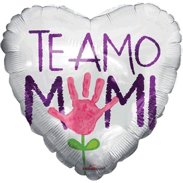 TE AMO MAMI MANITA CORAZON GB 18″ KAL