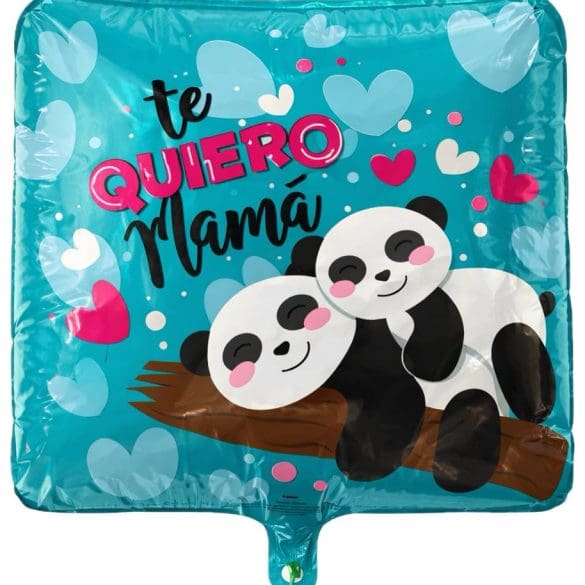 TE QUIERO MAMAI PANDAS CUADRADO MT 18″ BALL
