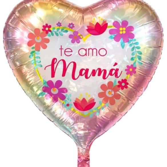 TE AMO MAMA FILTERED OMBRE CORAZON 18″ MT ANAG