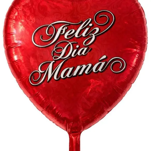 FELIZ DIA MAMA CORAZON MT 18″ BAL