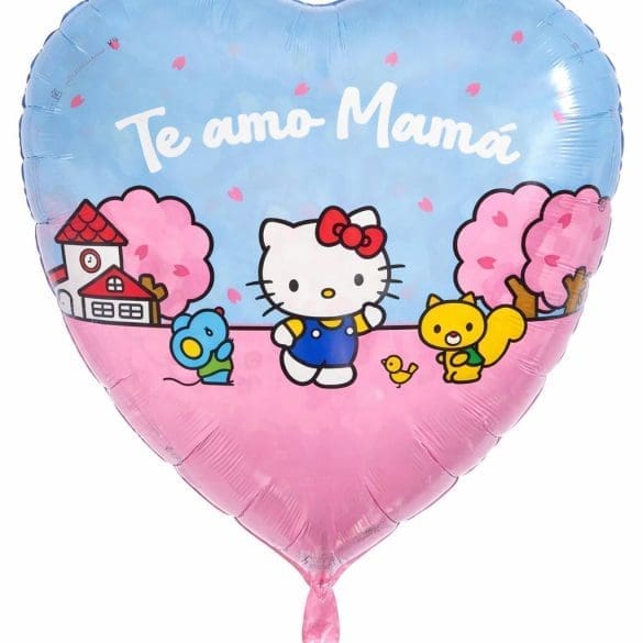 Hello Kitty Te amo mamá CORAZON MET 18″ Kaleidoscope