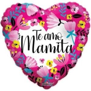 TE AMO MAMITA CORAZON MT 18″ KAL