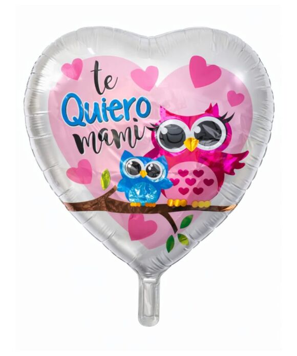 TE QUIERO MAMI CORAZON MET 18″ Balum