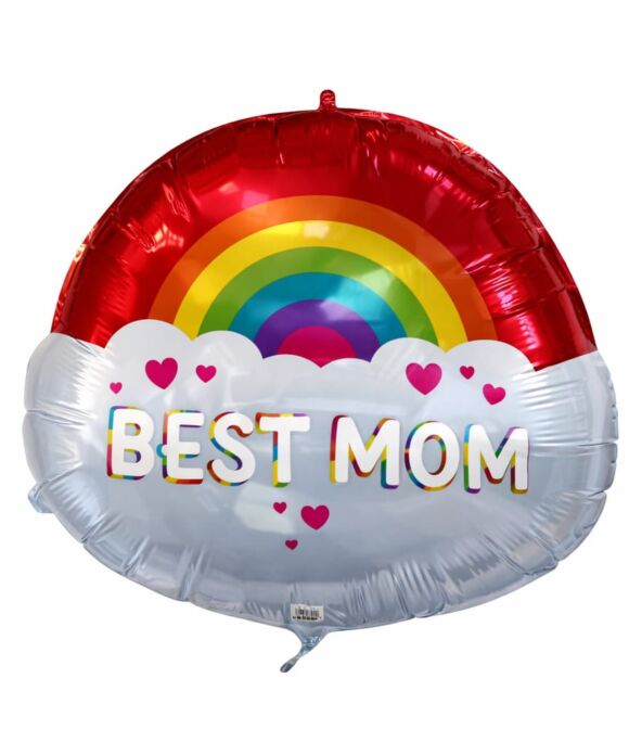 Arcoíris brillante de la mejor mamá SuperSh MET 28″ Anagram